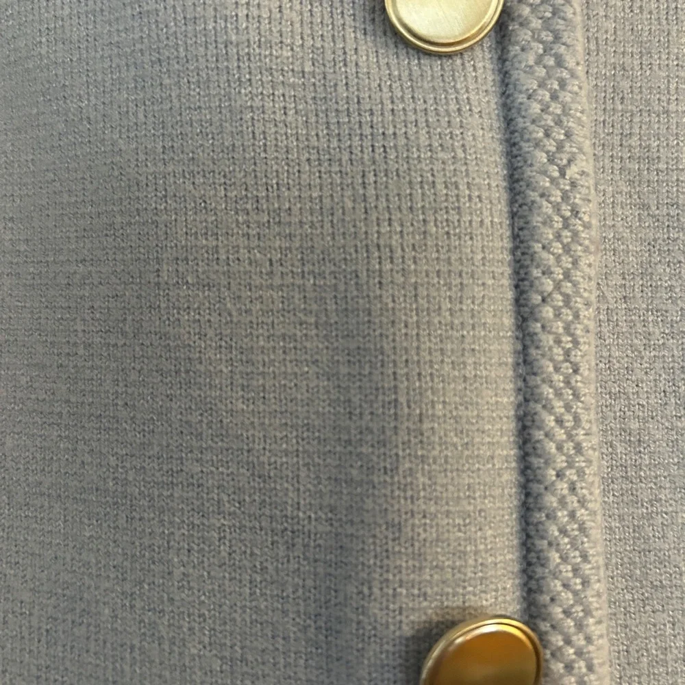 Abercrombie & Fitch Light Blue Button-Down Mini Dress - Picture 4 of 6